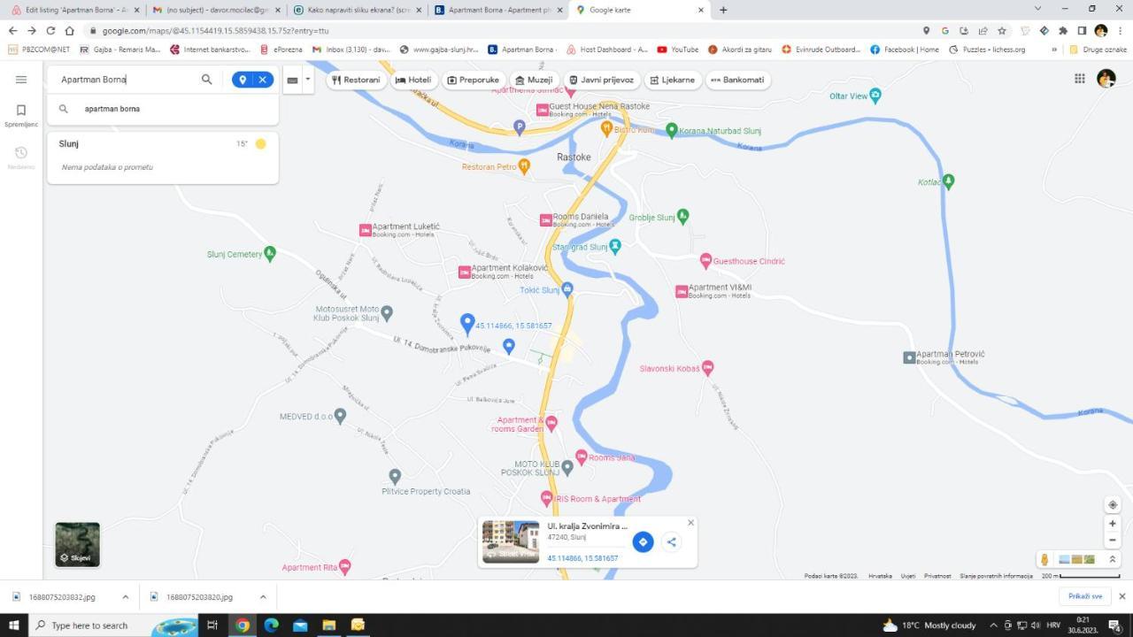 Apartmant Borna Slunj Εξωτερικό φωτογραφία